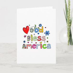 Gott segne Amerika Karte