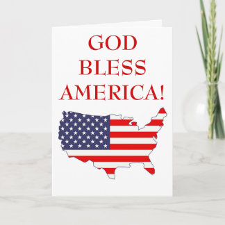 Gott segne Amerika Karte