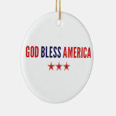 Gott segne Amerika Keramik Ornament (Rechts)