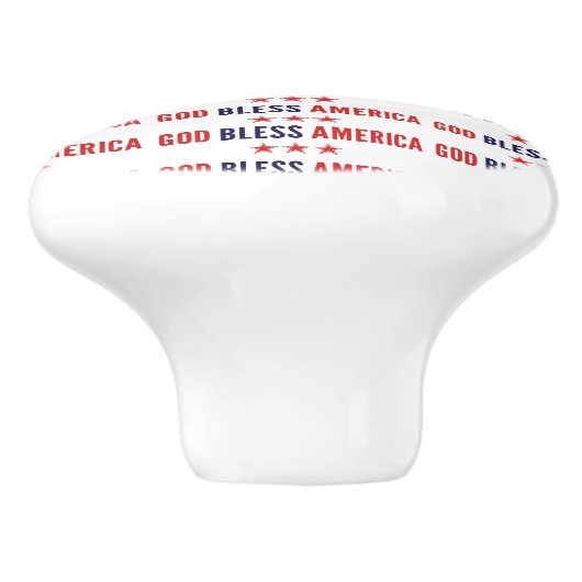 Gott segne Amerika Keramikknauf (Seitenansicht)