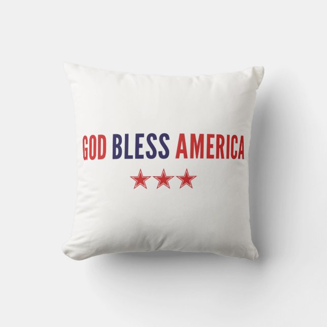 Gott segne Amerika Kissen (Vorderseite)