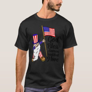 Gott segne Amerika Land, das ich liebe Amerika-F T-Shirt