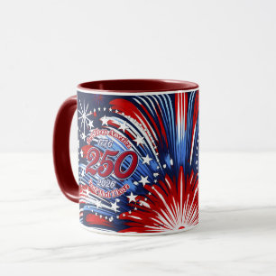 Gott segne Amerika Land, das ich liebe Grafik Feue Tasse