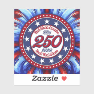 Gott segne Amerika Land, das ich liebe Grafik RWB Aufkleber