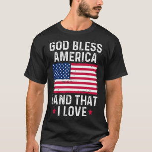 Gott segne Amerika Land, das ich liebe, Vintage Pa T-Shirt