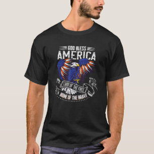 Gott segne Amerika Land der Freiheit wegen der T-Shirt