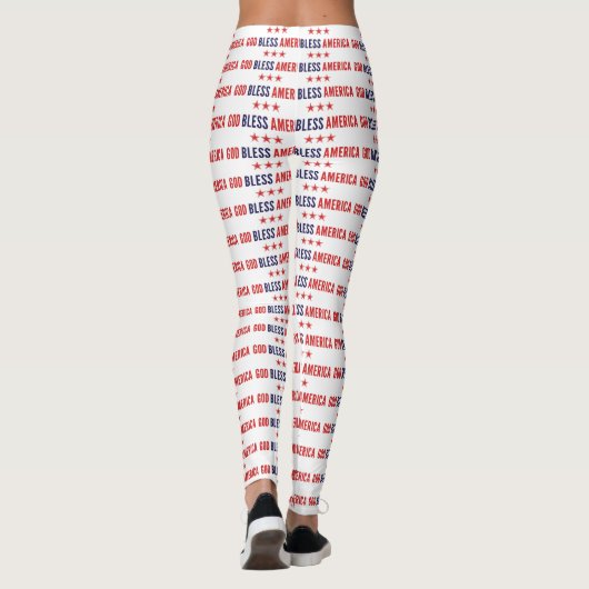 Gott segne Amerika Leggings (Rückseite)