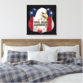 Gott segne Amerika Leinwanddruck (Insitu (Schlafzimmer))