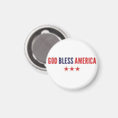 Gott segne Amerika Magnet (Vorderseite/Rückseite)