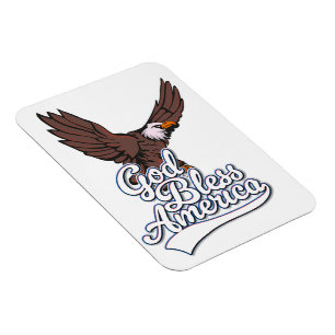 Gott segne Amerika Magnet