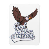 Gott segne Amerika Magnet (Vertikal)