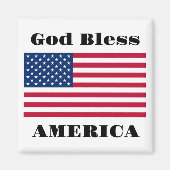 Gott segne Amerika Magnet (Vorne)