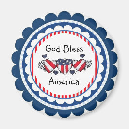 Gott segne Amerika Magnet