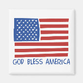 Gott segne Amerika-Magnet Magnet (Vorne)