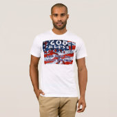"Gott segne Amerika" - Maßgeschneidert T-Shirt (Vorne ganz)