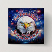Gott segne Amerika, mein Zuhause, Brown Eagle Feue Button (Vorderseite)