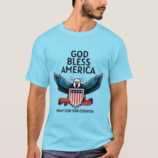 Gott segne Amerika Mens T - Shirt (Vorderseite)