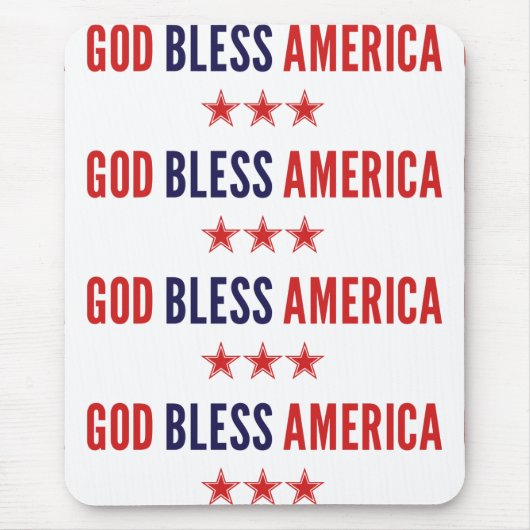Gott segne Amerika Mousepad (Vorne)