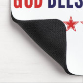 Gott segne Amerika Mousepad (Ecke)