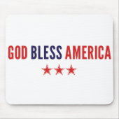 Gott segne Amerika Mousepad (Vorne)