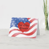 "Gott segne Amerika Note Card Blank Card" Karte (Vorderseite)