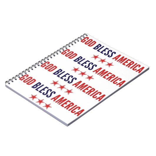 Gott segne Amerika Notizblock (Linke Seite)