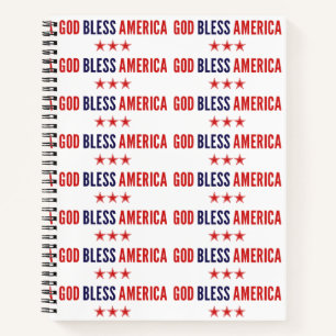 Gott segne Amerika Notizblock