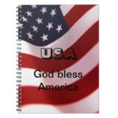 Gott segne Amerika Notizblock (Vorderseite)