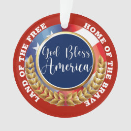 Gott segne Amerika-Ornament Ornament