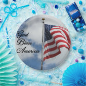 Gott segne Amerika! Pappteller (Party)