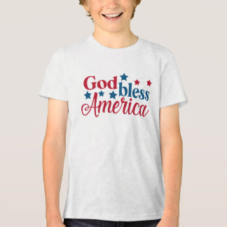 Gott segne Amerika Patriotisch Tri-Blend Shirt