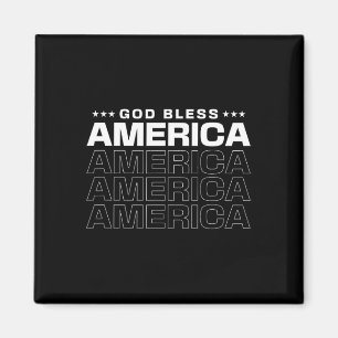 Gott segne Amerika Patriotisch zum 4. Juli für Eri Magnet