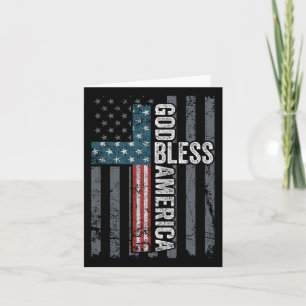 Gott segne Amerika - Patriotisches Christliches Kr Karte