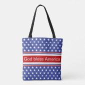 Gott segne Amerika Patriotisches Muster Tasche (Rückseite)