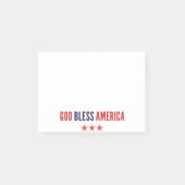Gott segne Amerika Post-it Klebezettel (Vorderseite)