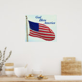 Gott segne Amerika Poster (Küche)