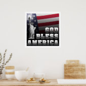 Gott segne Amerika Poster (Küche)