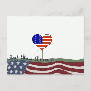 Gott segne Amerika Postkarte