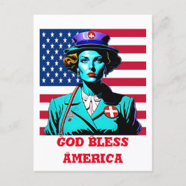 Gott segne Amerika Postkarte