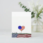 Gott segne Amerika Postkarte (Stehend Vorderseite)