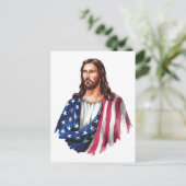 Gott segne Amerika Postkarte (Stehend Vorderseite)