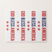 Gott segne Amerika Puzzle (Horizontal)