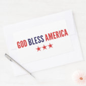 Gott segne Amerika Rechteckiger Aufkleber (Umschlag)