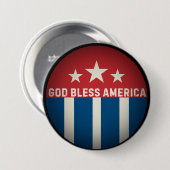 Gott segne Amerika Retro Button (Vorne & Hinten)