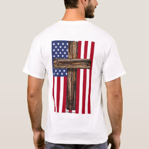 Gott segne Amerika Robuster Kreuzflagge 1776-2026 T-Shirt