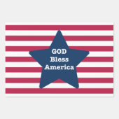 Gott segne Amerika rot weiß und blau Geschenkpapier Set (Vorderseite 2)