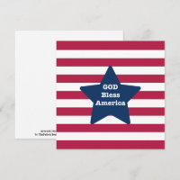 Gott segne Amerika rot weiß und blau