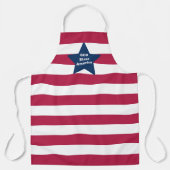 Gott segne Amerika rot weiß und blau Schürze (Vorderseite)