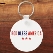 Gott segne Amerika Schlüsselanhänger (Vorderseite)