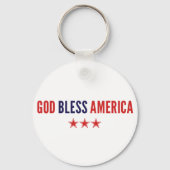 Gott segne Amerika Schlüsselanhänger (Rückseite)